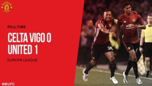 Gol Tunggal Rashford ke Kandang Celta Vigo Membuat MU Unggul Pada Semifinal Liga Eropa Tadi Malam