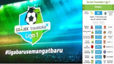 Klasemen & Jadwal Liga 1 Pekan ke 7 Siaran Langsung di TV One