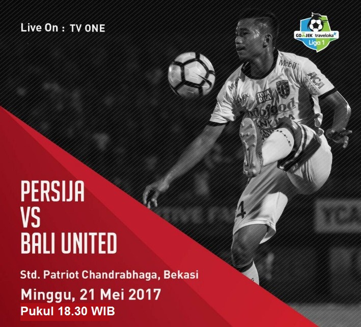 live streaming Persija vs Bali united, siaran langsung liga 1 hari ini di TV One