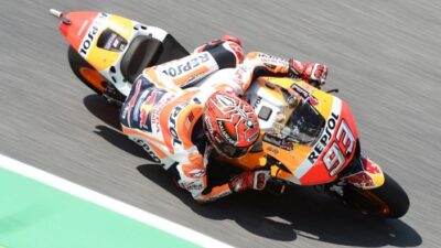 Marquez Tercepat, Rossi Terpuruk di FP1 MotoGP Catalunya