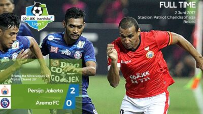 Bekuk Arema 2-0, Persija Amankan Poin Penuh