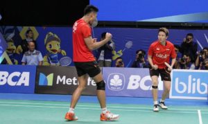 Owi / Butet Menang Secara Dramatis di Babak Pertama Indonesia Open 2017
