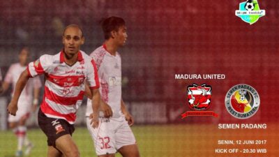 Jadwal Siaran Langsung Madura United vs Semen Padang, Live Streaming Liga 1 Malam Ini