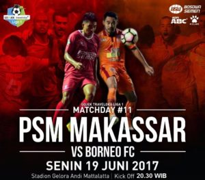 Live Streaming PSM Makasar vs Borneo FC, Siaran Langsung Liga 1 Malam Ini di TV One