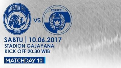 Live Streaming Arema vs Perseru, Siaran Langsung Liga 1 Malam Ini