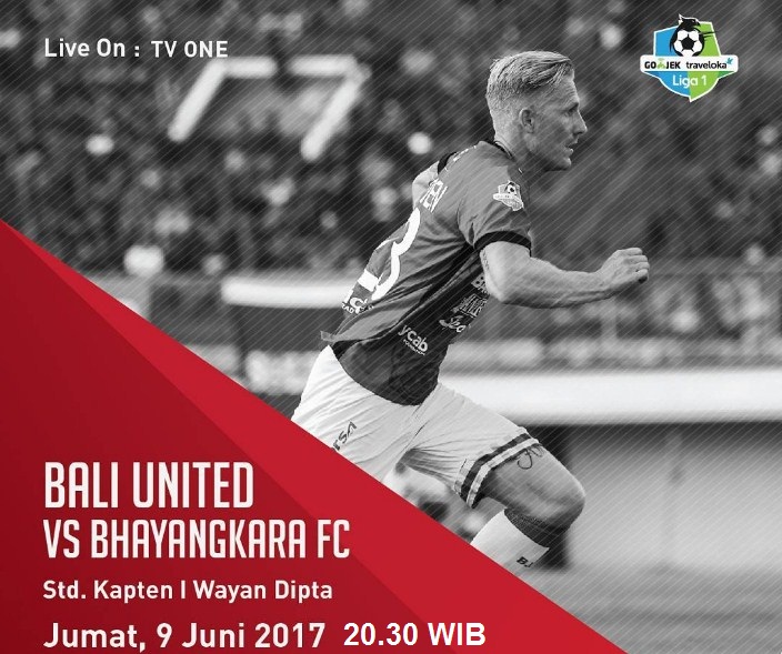 live streaming Bali United vs Bhayangkara FC siaran langsung liga 1 malam ini di TV One