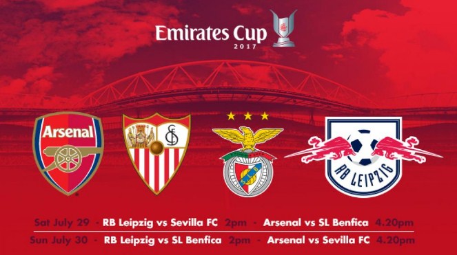 Live Streaming Arsenal vs Benfica, siaran langsung Emirates Cup malam ini