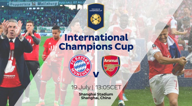 Live Streaming Munchen vs Arsenal, siaran langsung ICC Hari ini Rabu 19 juli 2017