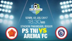 TV Online – Live Streaming PS TNI vs Arema, Siaran Langsung Liga 1 Malam Ini Senin, 3/7/2017