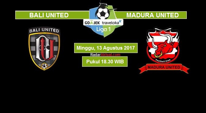 Live Streaming BAli United vs Madura United, siaran langsung Liga 1 hari ini di TV One