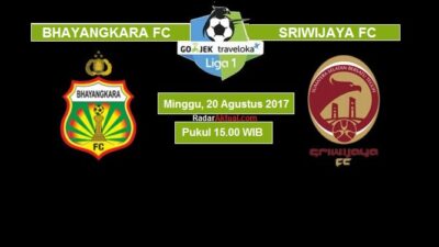 Live Streaming Bhayangkara FC vs Sriwijaya FC, siaran langsung liga 1 hari ini di TV One