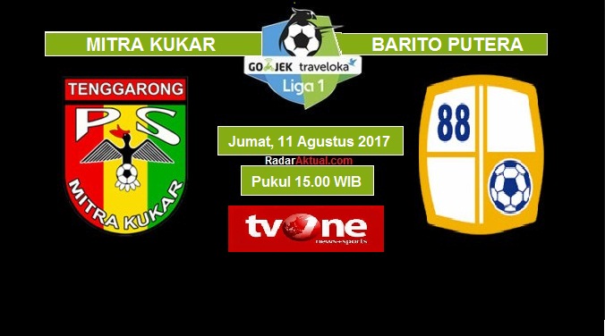 Live Streaming Mitra Kukar vs Barito Putera, siaran langsung liga 1 hari ini di TV One