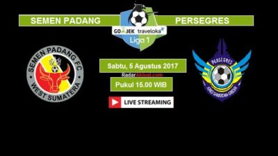 TV Online – Live Streaming Semen Padang vs Persegres Gresik United, Siaran Langsung Liga 1 Hari Ini, Sabtu 5/8/2017
