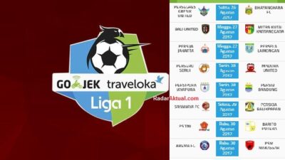jadwal liga 1 pekan ke 22 live TV One akhir pekan ini