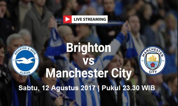 Live Streaming Brighton Albion vs Manchester City, siaran langsung liga inggris malam ini