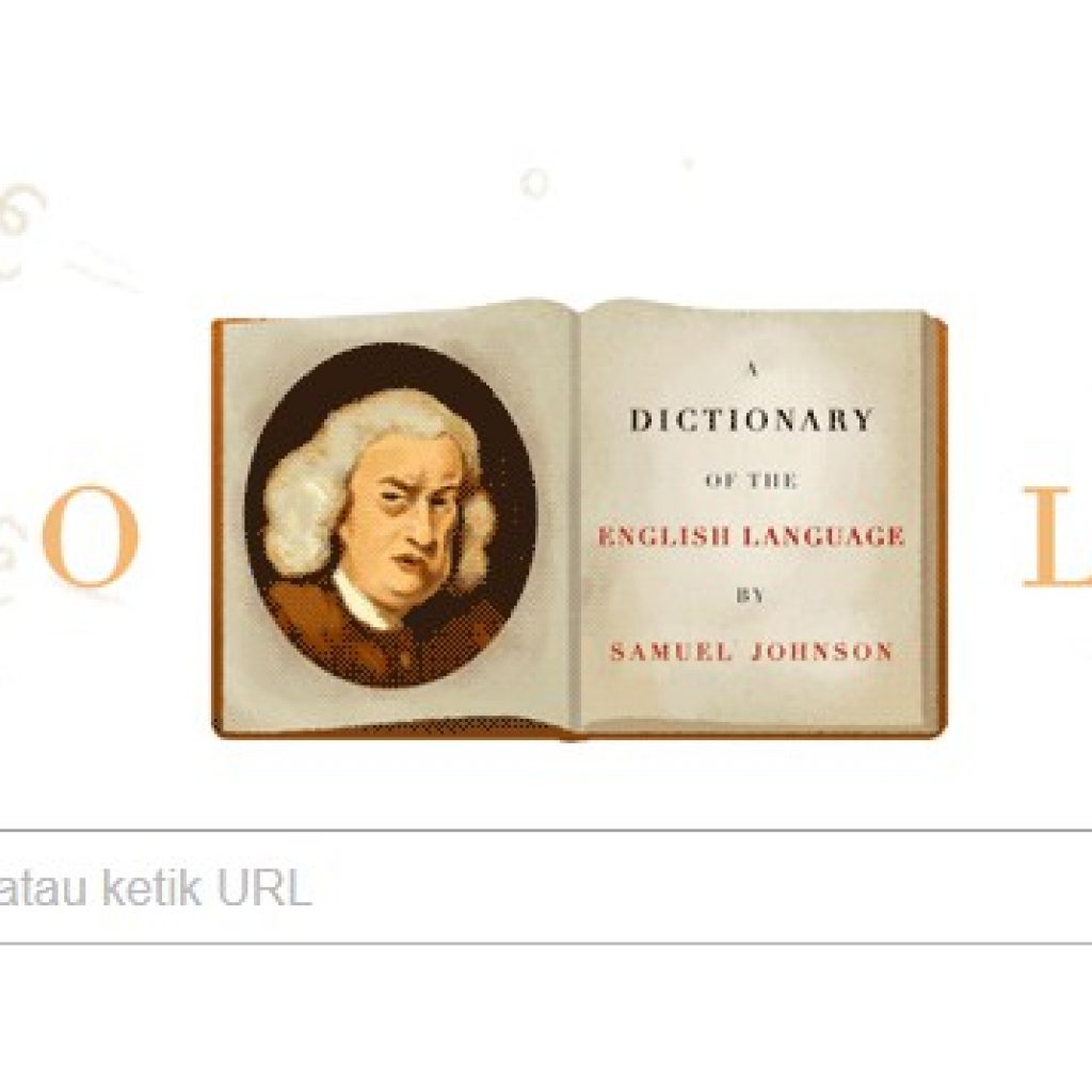 Google Doodle peringati HUT 308 Samuel Johnson