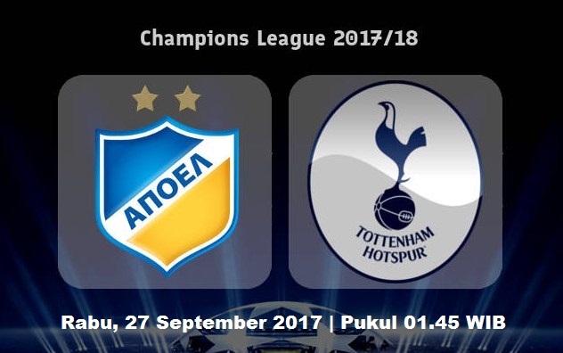 Nonton Live Streaming APOEL vs Tottenham, siaran langsung Liga Champions malam ini