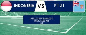 TV Online – Live Streaming Indonesia vs Fiji, Siaran Langsung Laga Persahabatan Hari Ini, Sabtu 2/9/2017