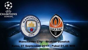 TV Online – Live Streaming Manchester City vs Shaktar Donetsk, Siaran Langsung Liga Champions Malam Ini, Rabu 27 September 2017