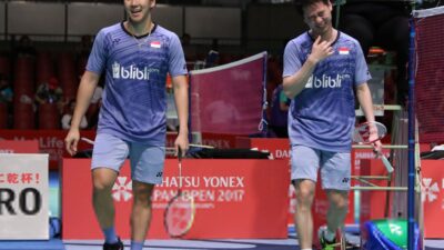 Marcus / Kevin Hadapi Ganda Putra Tuan Rumah di Final Japan Open 2017