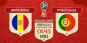 TV Online – Live Streaming Andorra vs Portugal, Siaran Langsung Kualifikasi Piala Dunia Minggu, 8 Oktober 2017 Dini Hari