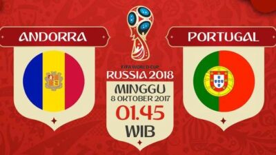 TV Online – Live Streaming Andorra vs Portugal, Siaran Langsung Kualifikasi Piala Dunia Minggu, 8 Oktober 2017 Dini Hari