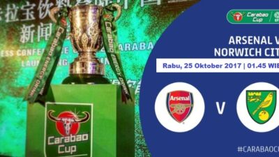 TV Online – Live Streaming Arsenal vs Norwich, Siaran Langsung Carabao Cup Malam Ini, Rabu 25/10/2017