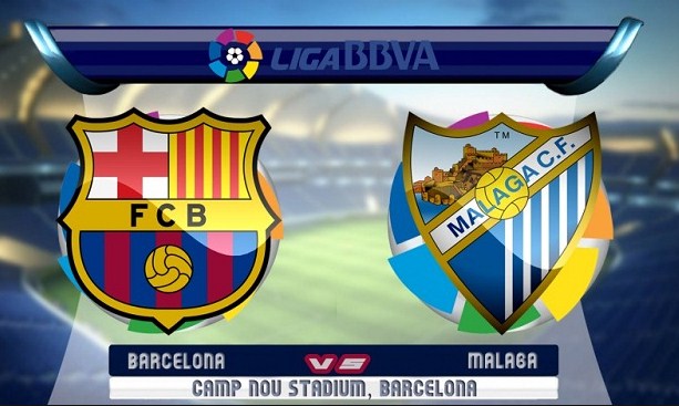 live streaming Barcelona vs Malaga, siaran langsung Liga Spanyol malam ini