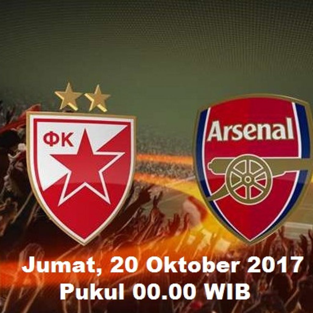 TV Online – Live Streaming Red Star Belgrade vs Arsenal, Siaran Langsung Liga Europa Jumat, 20/10/2017 Tengah Malam Ini