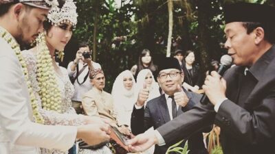 Ridwan Kamil Jadi Saksi Nikah Syahnaz-Jeje