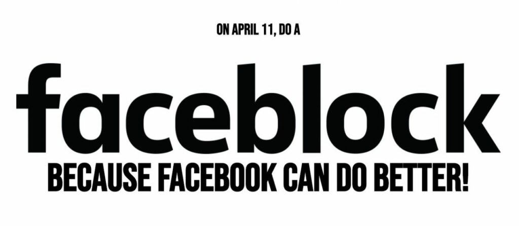 Operation Faceblock, Aksi Boikot Facebook 11 April 2018