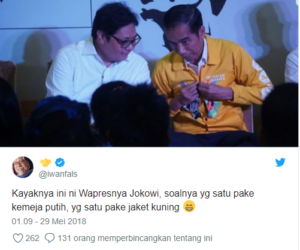 Iwan Fals Ramal Airlangga Jadi Cawapres Jokowi