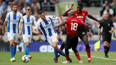MU Dikecundangi Brighton & Hove Albion 2-3