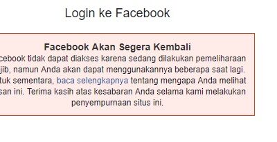 Facebook dan Instagram down? Error dan tidak bisa diakses