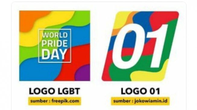 Logo TKN Jokowi-Maruf Amin Dianggap Mirip Lambang LGBT Radar Aktual