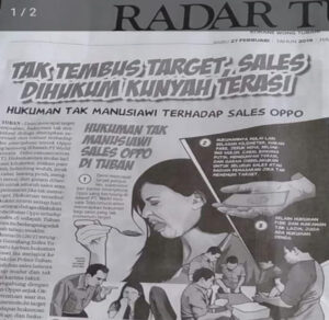2 Tahun Diberi Hukuman Tak Wajar, Sales Oppo Lapor Polisi