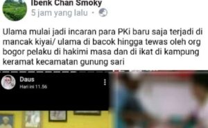 Viral Hoaks Ulama Banten Dibantai PKI, Ini Faktanya