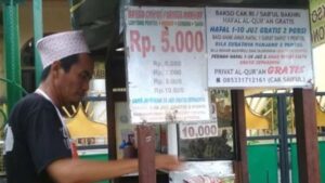 Cara Unik Abang Bakso Penghafal Alquran Ini Gratiskan Dagangannya