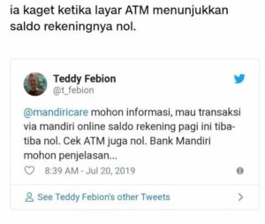 Heboh! Saldo Nasabah Bank Mandiri Bertambah dan Berkurang Drastis