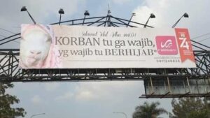 Baliho Gambar Kambing Berhijab, Ini Penjelasan Rabbani