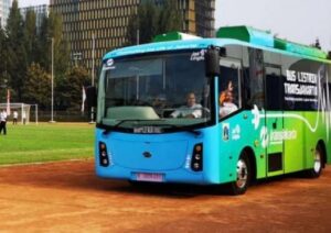 Keren! Ada Bus Listrik di Upacara Kemerdekaan Bakrie Group