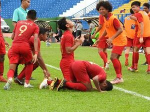 Piala AFF U18, Garuda Muda Cukur Timor Leste 4-0