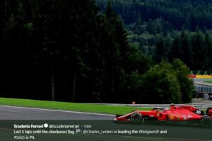 Leclerc Beri Kemenangan Pertama Untuk Ferrari di F1 GP Belgia 2019