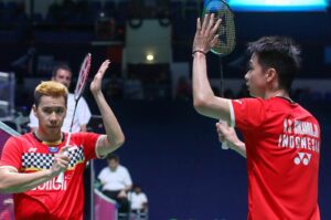 Tersisa Marcus/Kevin Wakil Indonesia di Semifinal Fuzhou China Open 2019