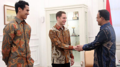 Bahas Jakarta E-Prix, Sean Gelael Sambangi Anies Baswedan