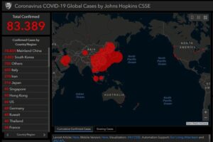 Virus Corona Tembus 56 Negara, 85.178 Kasus dan 2.923 Orang Meninggal