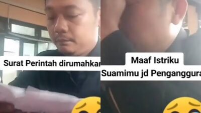 Dirumahkan Tanpa Gaji Karena Corona, Satpam Ini Menangis