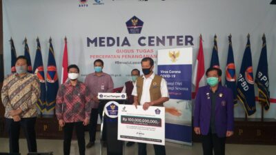 Bantu COVID-19 Rp.100 Miliar, BNPB: Pengguna TikTok Pahlawan Kemanusiaan