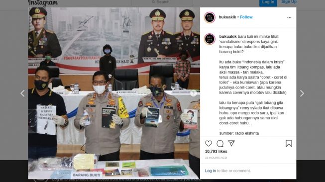 Buku Tan Malaka Jadi Bukti Kasus Vandalisme, Dosen FISIP UGM: Stigma!