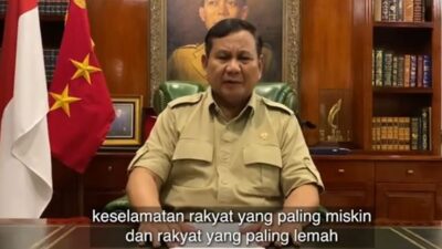Prabowo Bersaksi Keputusan Jokowi Selalu Perhatikan Keselamatan Rakyat Lemah dan Miskin